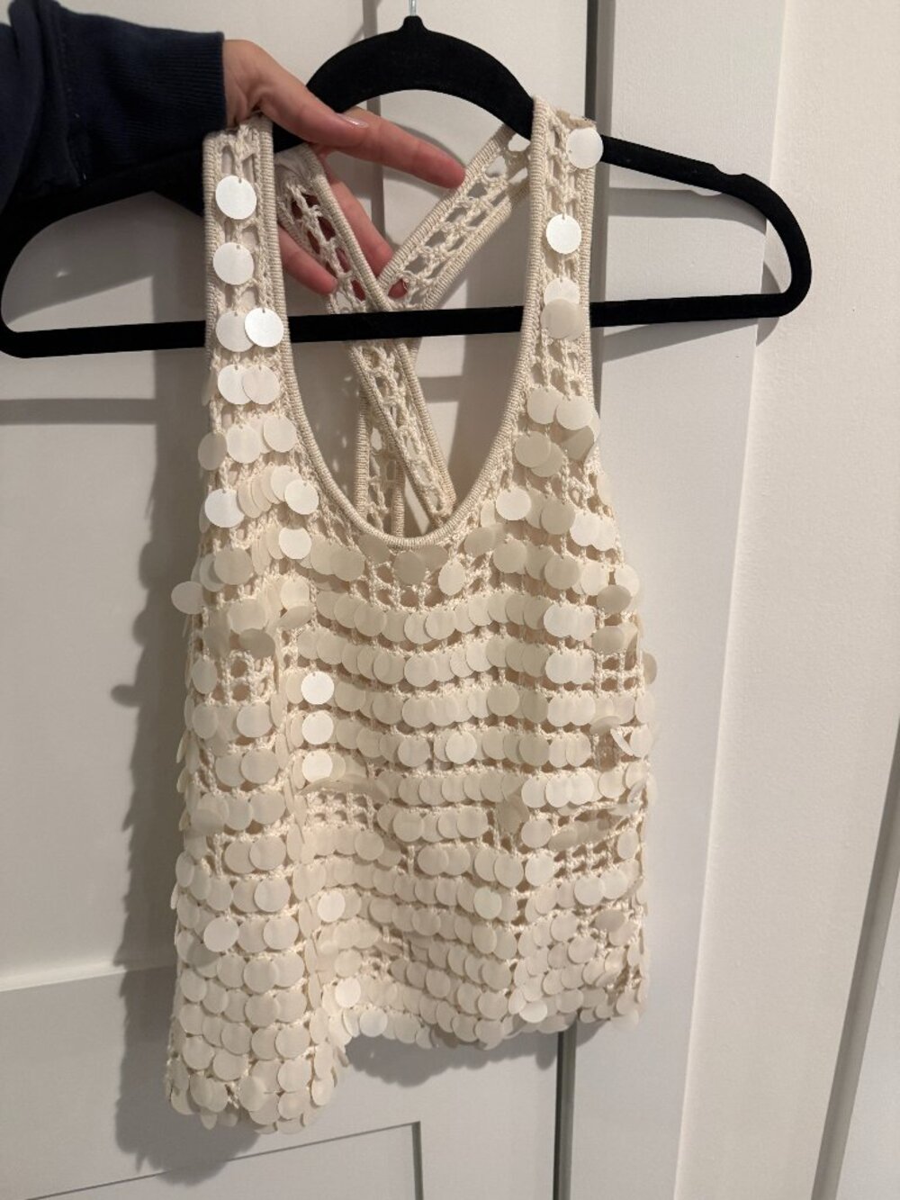 NWT Splendid Women's Esme Paillette Tank Top